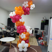organic balloon arch free standing
