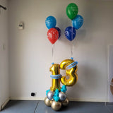 Age Birthday Balloons with Foil number