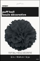 Puff Ball Décor - Black