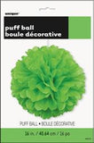 Puff Ball Décor - Lime Green