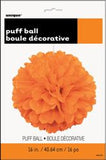Puff Ball Décor - Orange