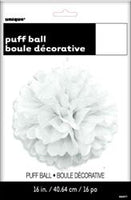 Puff Ball Décor - White