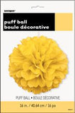 Puff Ball Décor - Yellow